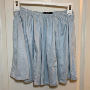 Brandy Melville Blue Suede Skirt